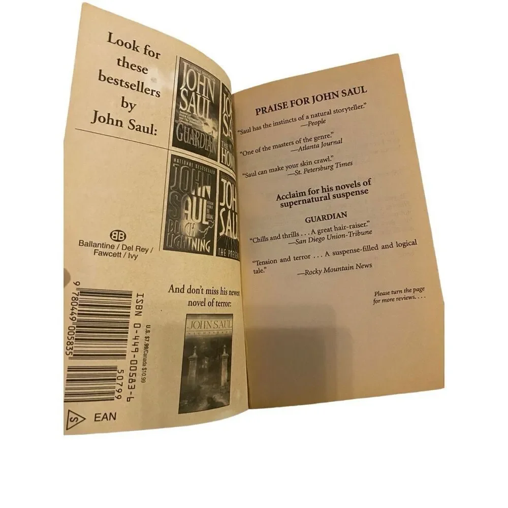 The Right Hand Of Evil By John Saul Paperback Book Novel
